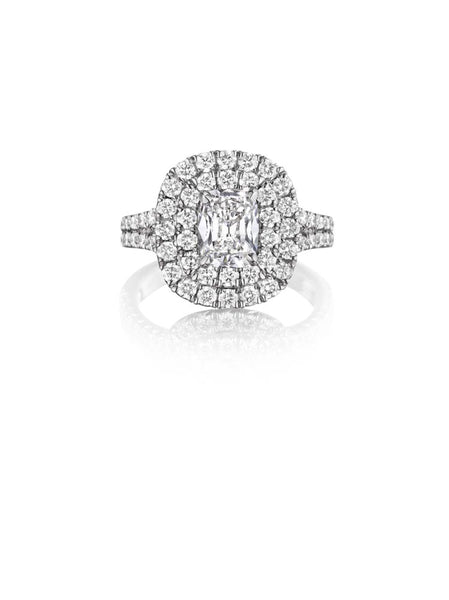 Henri Daussi Cushion Collection Diamond Ring Setting (1.20 CTW)