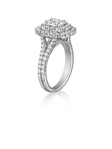 Henri Daussi Cushion Collection Diamond Ring (1.20 CTW)