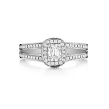 Load image into Gallery viewer, Henri Daussi Cushion Collection Diamond Ring (0.8 CTW)
