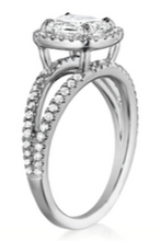 Load image into Gallery viewer, Henri Daussi Cushion Collection Diamond Ring (0.4 CTW)