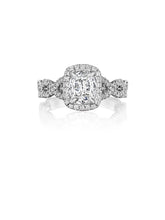 Load image into Gallery viewer, Henri Daussi Cushion Collection Diamond Ring (0.45 CTW)