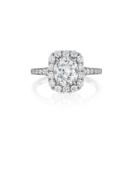 Henri Daussi Cushion Collection Diamond Ring Setting (0.80 CTW)