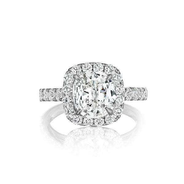 Henri Daussi Cushion Collection Diamond Ring Setting (1.35 CTW)