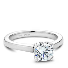 Load image into Gallery viewer, Noam Carver White Gold Solitaire Engagement Ring with Double Prongs