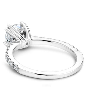 Noam Carver White Gold Double Prong Diamond Solitaire Engagement Ring (0.33 CTW)