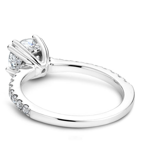 Noam Carver White Gold Double Prong Diamond Solitaire Engagement Ring Setting (0.33 CTW)