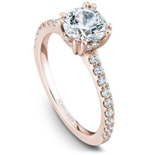 Load image into Gallery viewer, Noam Carver Rose Gold Double Prong Diamond Solitaire Engagement Ring (0.33 CTW)