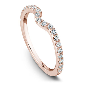 Noam Carver Rose Gold Double Prong Diamond Solitaire Engagement Ring (0.33 CTW)