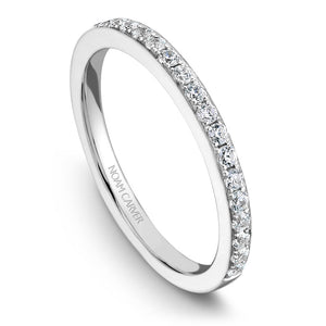 Noam Carver White Gold Channel Set Diamond Engagement Ring with Halo (0.39 CTW)