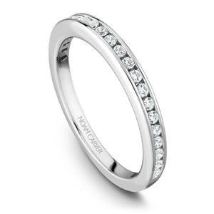 Noam Carver White Gold Channel Set Diamond Engagement Ring Setting (0.51 CTW)