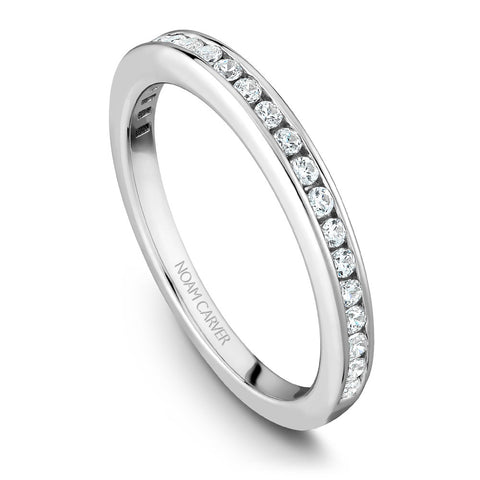 Noam Carver White Gold Channel Set Diamond Engagement Ring (0.51 CTW)