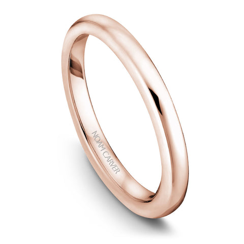 Noam Carver Rose Gold Engagement Ring with White Gold Prongs
