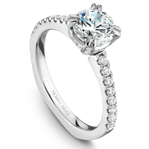 Noam Carver White Gold Diamond Engagement Ring (0.39 CTW)
