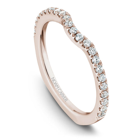 Noam Carver Rose Gold Diamond Engagement Ring Setting (0.39 CTW)