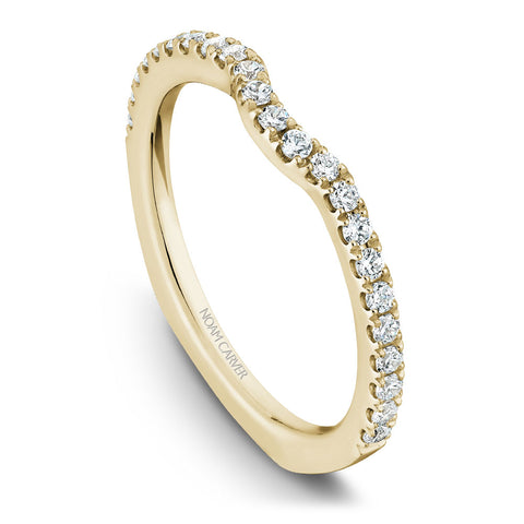 Noam Carver Yellow Gold Diamond Engagement Ring Setting (0.39 CTW)