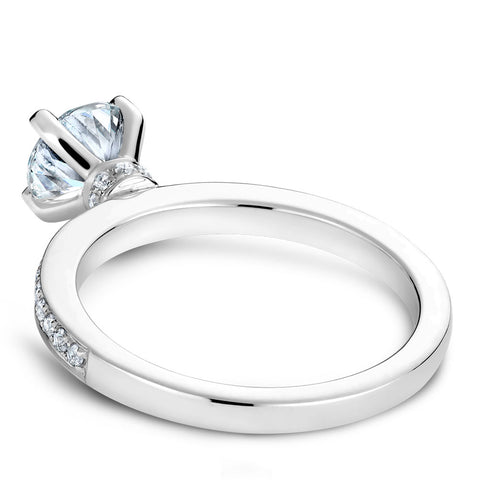 Noam Carver White Gold Channel Set Diamond Engagement Ring (0.22 CTW)