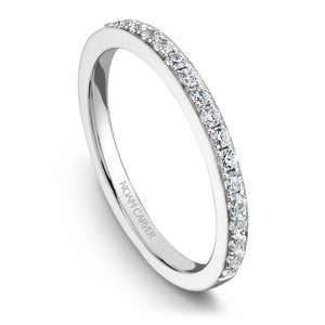 Noam Carver White Gold Channel Set Diamond Engagement Ring Setting  (0.22 CTW)