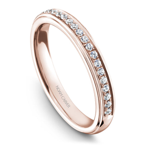 Noam Carver Floral Rose Gold Engagement Ring Setting with Double Halo (0.48 CTW)