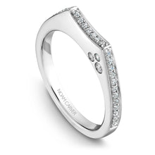 Load image into Gallery viewer, Noam Carver White Gold Bezel Diamond Halo Engagement Ring (0.29 CTW)