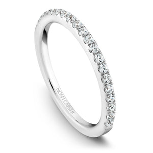 Noam Carver White Gold Peg Head Semi Mount Diamond Solitaire Engagement Ring (0.28 CTW)