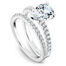 Load image into Gallery viewer, Noam Carver White Gold Peg Head Semi Mount Diamond Solitaire Engagement Ring.