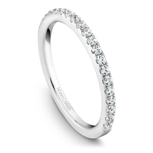 Noam Carver White Gold Peg Head Semi Mount Diamond Solitaire Engagement Ring.