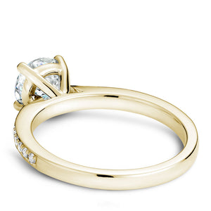 Noam Carver Yellow Gold Diamond Engagement Ring Setting  (0.16 CTW)