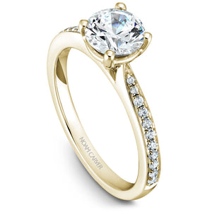 Noam Carver Yellow Gold Diamond Engagement Ring Setting  (0.16 CTW)