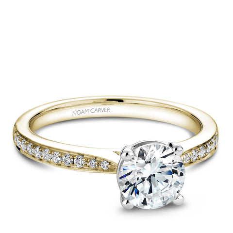 Noam Carver White Gold Diamond Engagement Ring (0.16 CTW)