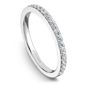 Noam Carver White Gold Diamond Engagement Ring Setting with Pear Center Stone (0.17 CTW)