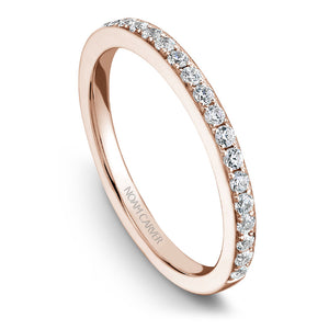 Noam Carver Rose Gold Diamond Engagement Ring Setting with Flower Crown (0.31 CTW)