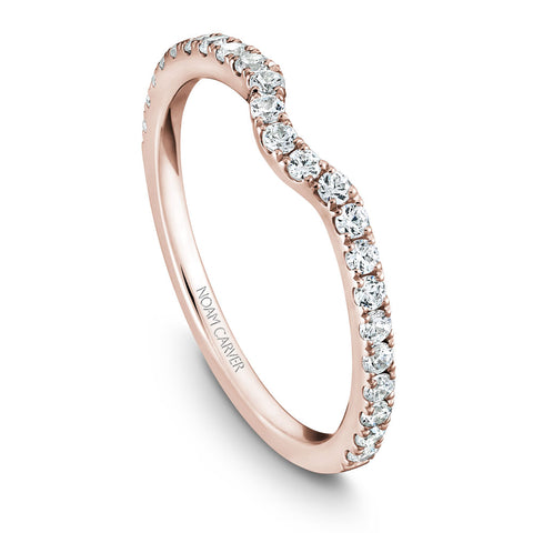 Noam Carver Rose Gold Diamond Engagement Ring Setting (0.34 CTW)