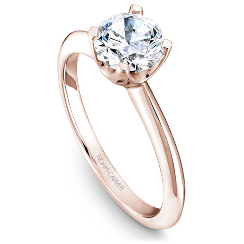 Noam Carver Rose Gold Engagement Ring Setting