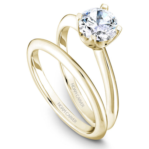 Noam Carver Yellow Gold Engagement Ring Setting