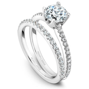 Noam Carver White Gold Diamond Engagement Ring Setting (0.16 CTW)