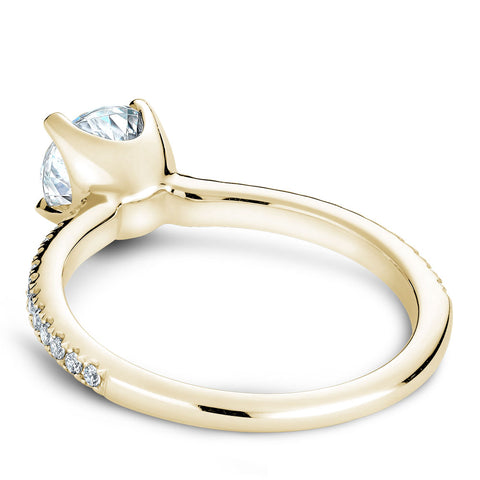 Noam Carver Yellow Gold Diamond Engagement Ring Setting (0.16 CTW)