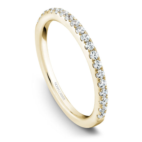 Noam Carver Yellow Gold Diamond Engagement Ring Setting (0.16 CTW)