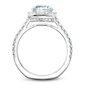Noam Carver White Gold Diamond Engagement Ring with Halo (0.55 CTW)