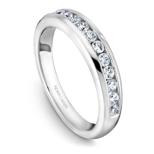 Noam Carver White Gold Bezel Diamond Halo Engagement Ring (0.37 CTW)
