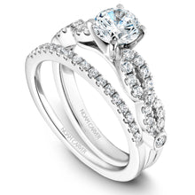 Load image into Gallery viewer, Noam Carver White Gold Twist Shank Engagement Ring (0.41 CTW)
