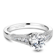 Load image into Gallery viewer, Noam Carver White Gold Vintage Diamond Engagement Ring (0.32 CTW)