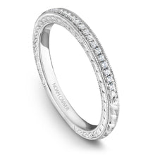 Load image into Gallery viewer, Noam Carver White Gold Intricate Vintage Diamond Engagement Ring with Milgrain (0.27 CTW)