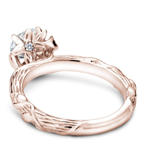 Noam Carver Rose Gold Engagement Ring Setting with Woven Gold (0.04 CTW)