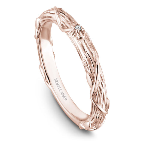 Noam Carver Rose Gold Engagement Ring Setting with Woven Gold (0.04 CTW)