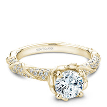 Load image into Gallery viewer, Noam Carver Yellow Gold Engagement Ring with Woven Gold and Diamonds (0.50 CTW)