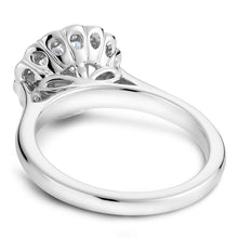 Load image into Gallery viewer, Noam Carver White Gold Floral Halo Engagement Ring (0.37 CTW)
