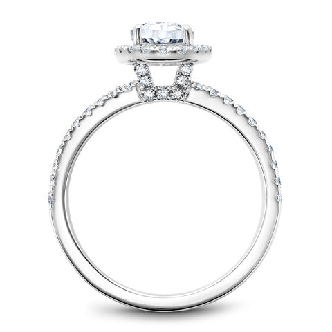 Noam Carver White Gold Split Shank Diamond Engagement Ring Setting (0.62 CTW)