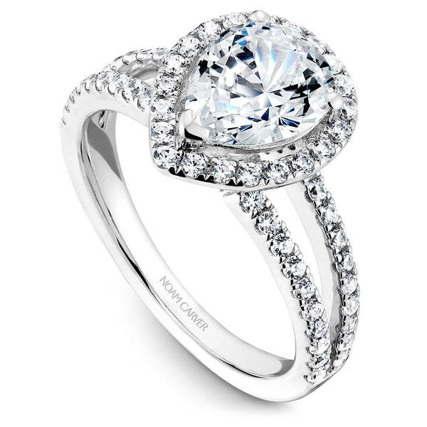 Noam Carver White Gold Split Shank Engagement Ring Setting  (0.63 CTW)