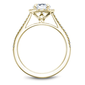 Noam Carver Yellow Gold Diamond Engagement Ring with Halo (0.22 CTW)