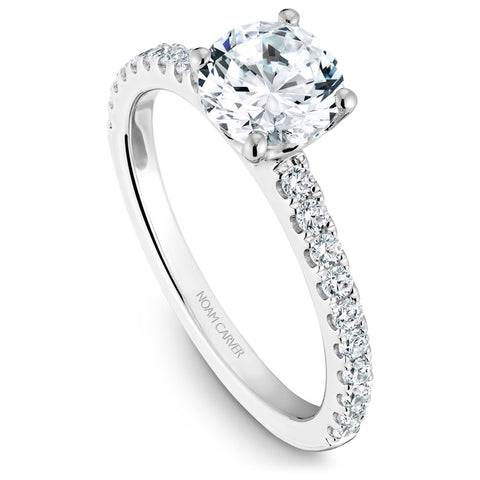 Noam Carver White Gold Diamond Engagement Ring (0.31 CTW)